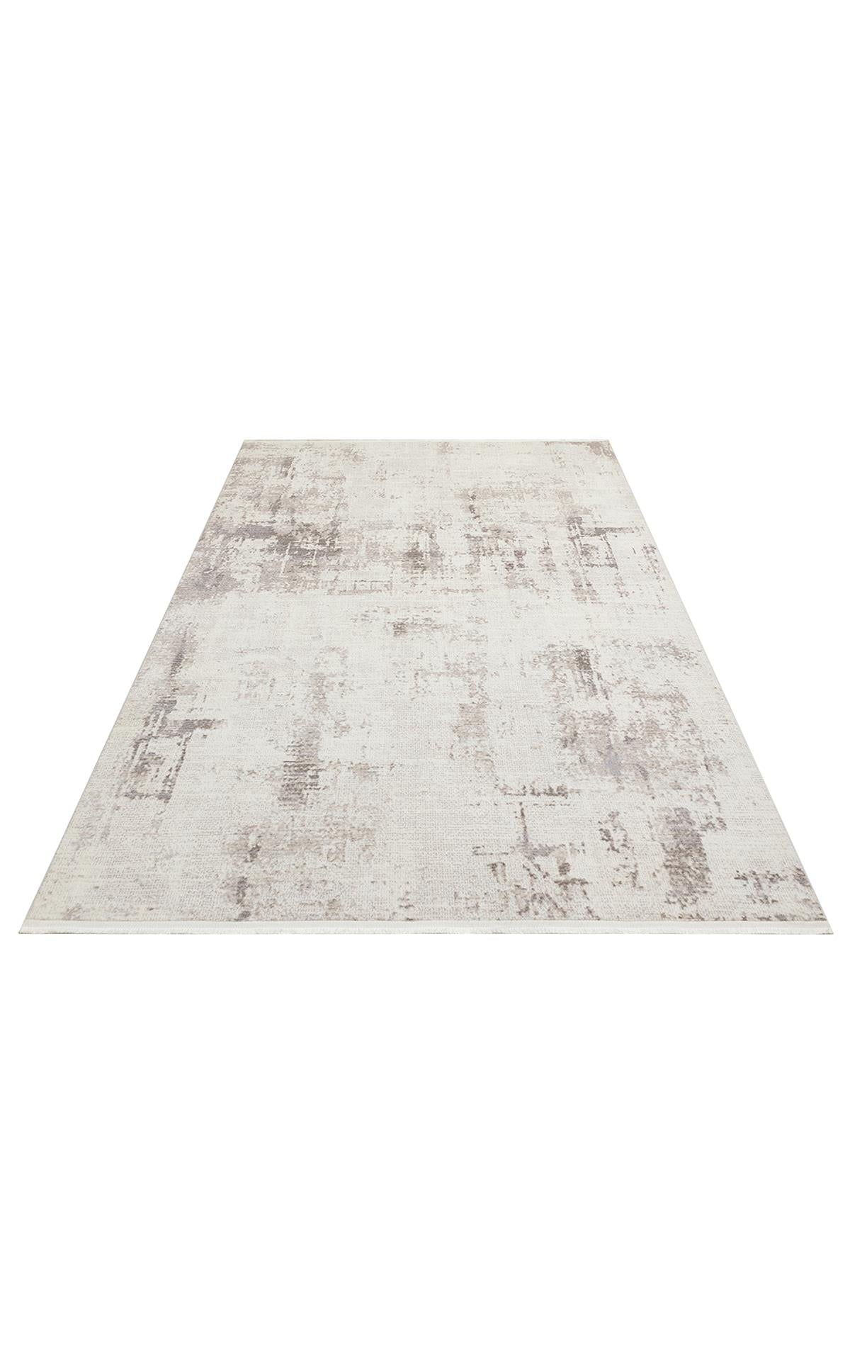 SATEEN ST 106 CREAM BEIGE  Yıkanabilir Kaymaz Tabanlı Hav Vermez Sık Dokuma Modern Halı