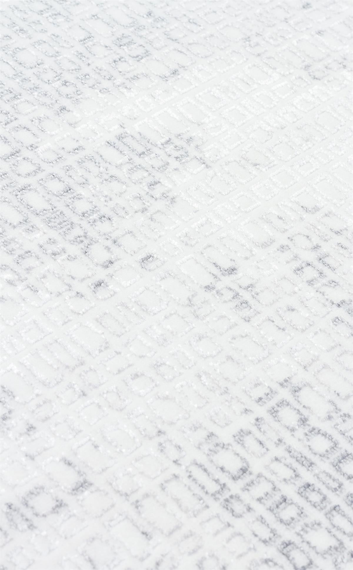 SATEEN ST 108 CREAM GREY  Yıkanabilir Kaymaz Tabanlı Hav Vermez Sık Dokuma Modern Halı