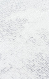 SATEEN ST 108 CREAM GREY  Yıkanabilir Kaymaz Tabanlı Hav Vermez Sık Dokuma Modern Halı