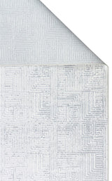 SATEEN ST 109 CREAM GREY  Yıkanabilir Kaymaz Tabanlı Hav Vermez Sık Dokuma Modern Halı
