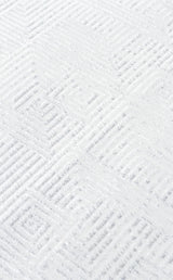 SATEEN ST 109 CREAM GREY  Yıkanabilir Kaymaz Tabanlı Hav Vermez Sık Dokuma Modern Halı