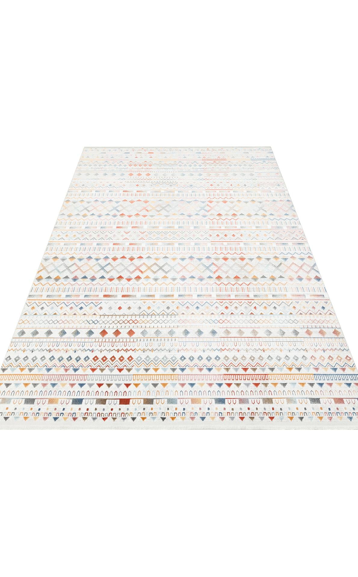 SATEEN ST 111 MULTY XW  Yıkanabilir Kaymaz Tabanlı Hav Vermez Sık Dokuma Modern Halı
