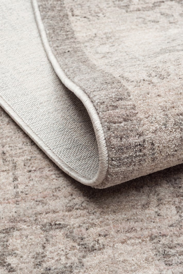 SHIRAZ SHR 01 GREY  Vintage Eskitme Desenli Modern Yumuşak Dokulu Makine Halısı