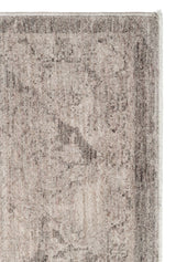 SHIRAZ SHR 01 GREY  Vintage Eskitme Desenli Modern Yumuşak Dokulu Makine Halısı