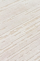 SIERRA SR 01 BEIGE WHITE  Yüksek Alçak Oyma Dokuya Sahip Sık Dokuma Modern Salon Halısı