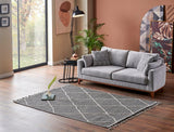 SOHO SH 02 GREY  Hav Toz Vermez Hasır Dokuma Modern Makine Halısı