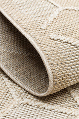SOHO SH 03 BEIGE  Hav Toz Vermez Hasır Dokuma Modern Makine Halısı