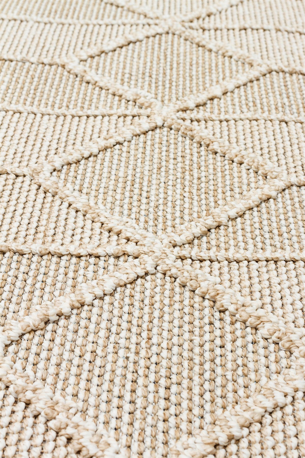 SOHO SH 03 BEIGE  Hav Toz Vermez Hasır Dokuma Modern Makine Halısı
