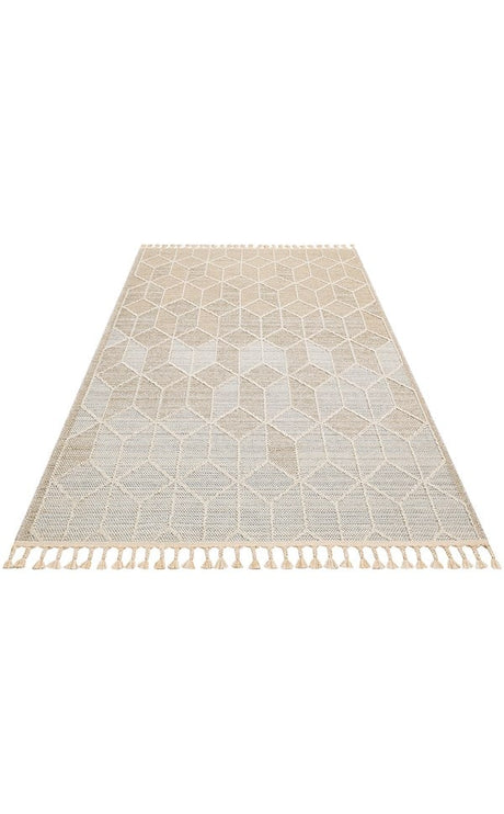 SOHO SH 03 BEIGE  Hav Toz Vermez Hasır Dokuma Modern Makine Halısı