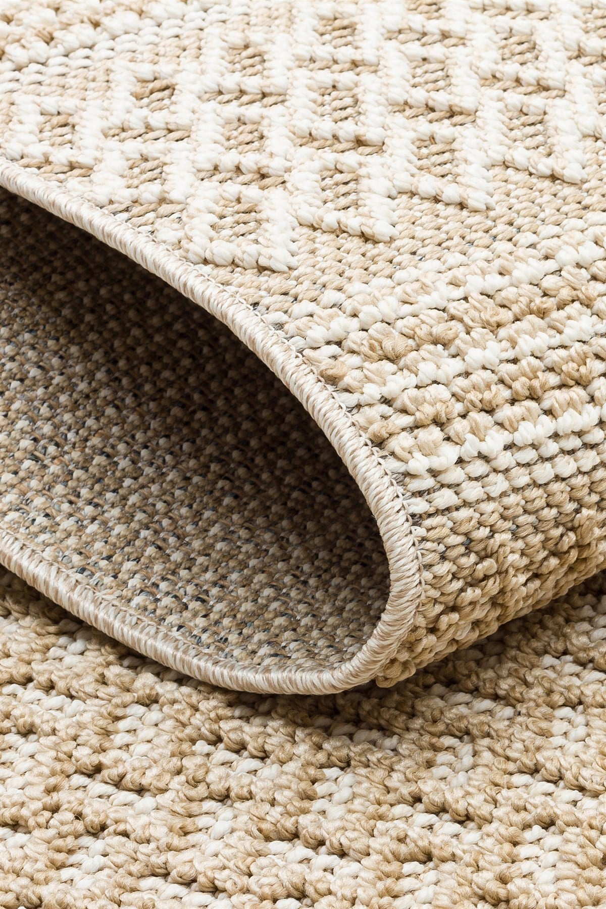 SOHO SH 05 BEIGE  Hav Toz Vermez Hasır Dokuma Modern Makine Halısı