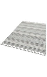 SOHO SH 05 IVORY GREY  Hav Toz Vermez Hasır Dokuma Modern Makine Halısı