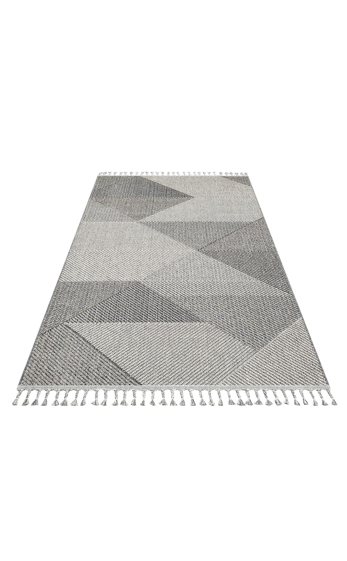 SOHO SH 08 GREY MULTY  Hav Toz Vermez Hasır Dokuma Modern Makine Halısı