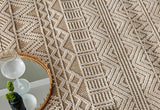SOHO SH 14 BEIGE  Hav Toz Vermez Hasır Dokuma Modern Makine Halısı