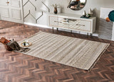 SOHO SH 14 BEIGE  Hav Toz Vermez Hasır Dokuma Modern Makine Halısı