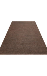 SOUMAK SMK PLAIN BROWN  Soumak Örgülü Naturel Kendir Halı