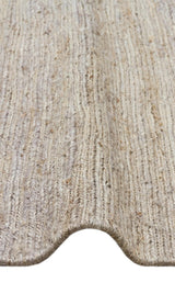 SOUMAK SMK PLAIN GREY  Soumak Örgülü Naturel Kendir Halı
