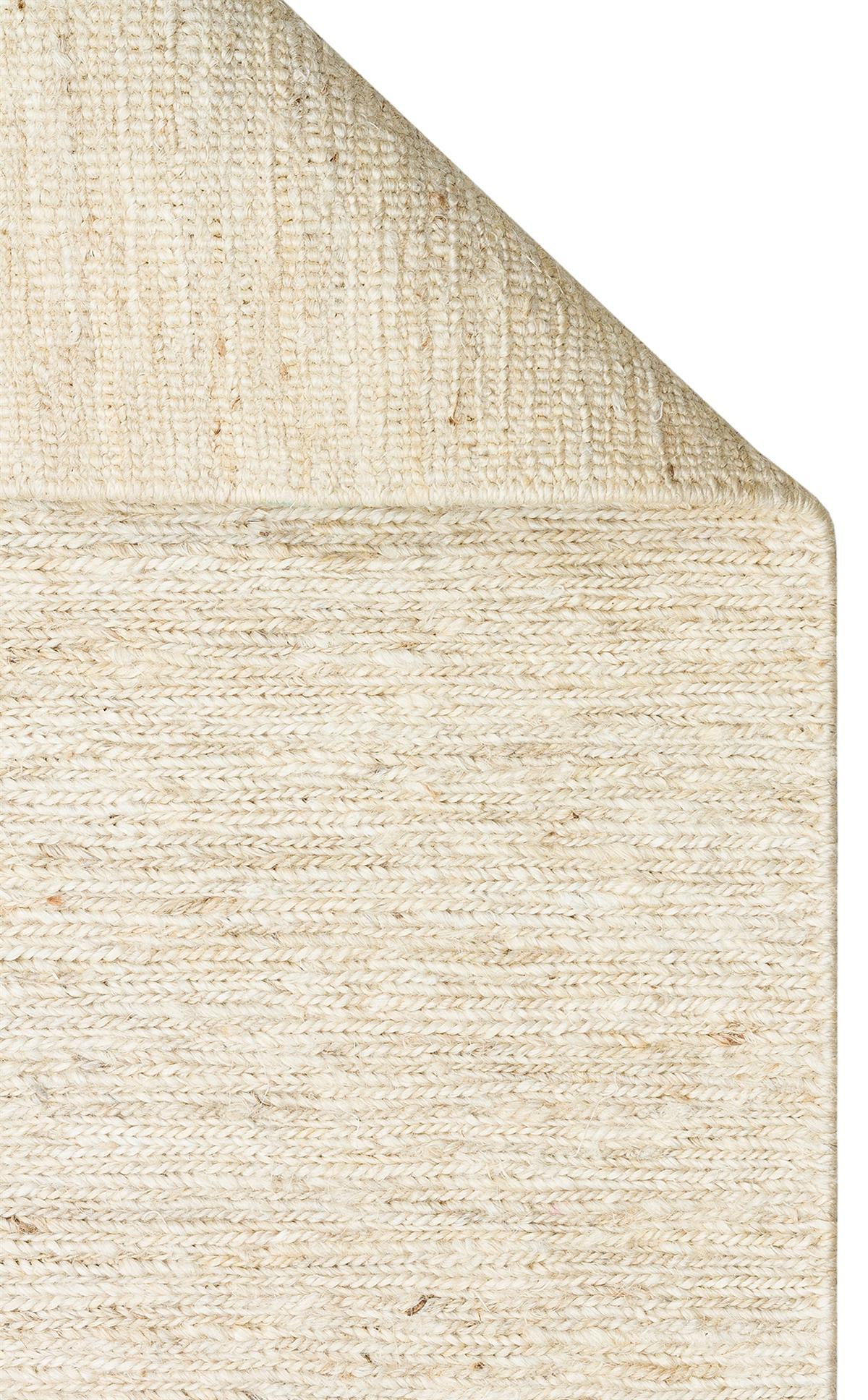 SOUMAK SMK PLAIN IVORY  Soumak Örgülü Naturel Kendir Halı