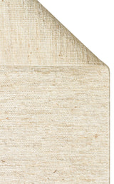 SOUMAK SMK PLAIN IVORY  Soumak Örgülü Naturel Kendir Halı