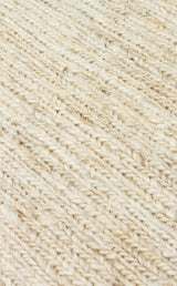 SOUMAK SMK PLAIN IVORY  Soumak Örgülü Naturel Kendir Halı