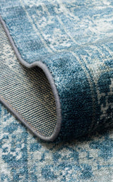 TAFTAN TF 02 NAVY  Pakistan Overdyed Tarzı Özel Hav Vermeyen ve El Emeği ile Özel Tezgahlarda Üretilen Uşak Halısı
