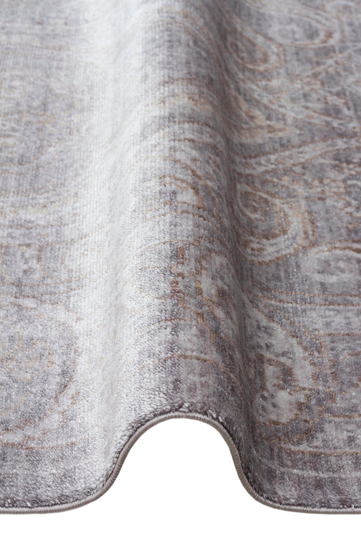 TAFTAN TF 03 D.GREY BRONZE  Pakistan Overdyed Tarzı Özel Hav Vermeyen ve El Emeği ile Özel Tezgahlarda Üretilen Uşak Halısı