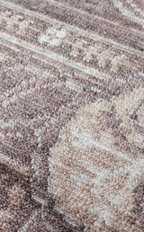TAFTAN TF 03 SMOKE GREY  Uşaklı Kadınların Yoğun El Emeği ile Şekillenen, Bambu ile Üretilen Özel Tezgah Halısı