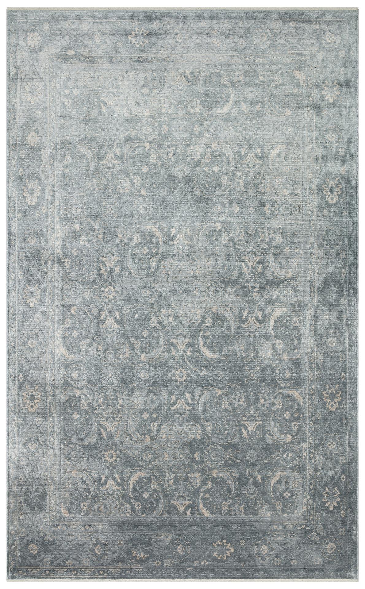 TAFTAN TF 06 SKY VIZON  Pakistan Overdyed Tarzı Özel Hav Vermeyen ve El Emeği ile Özel Tezgahlarda Üretilen Uşak Halısı
