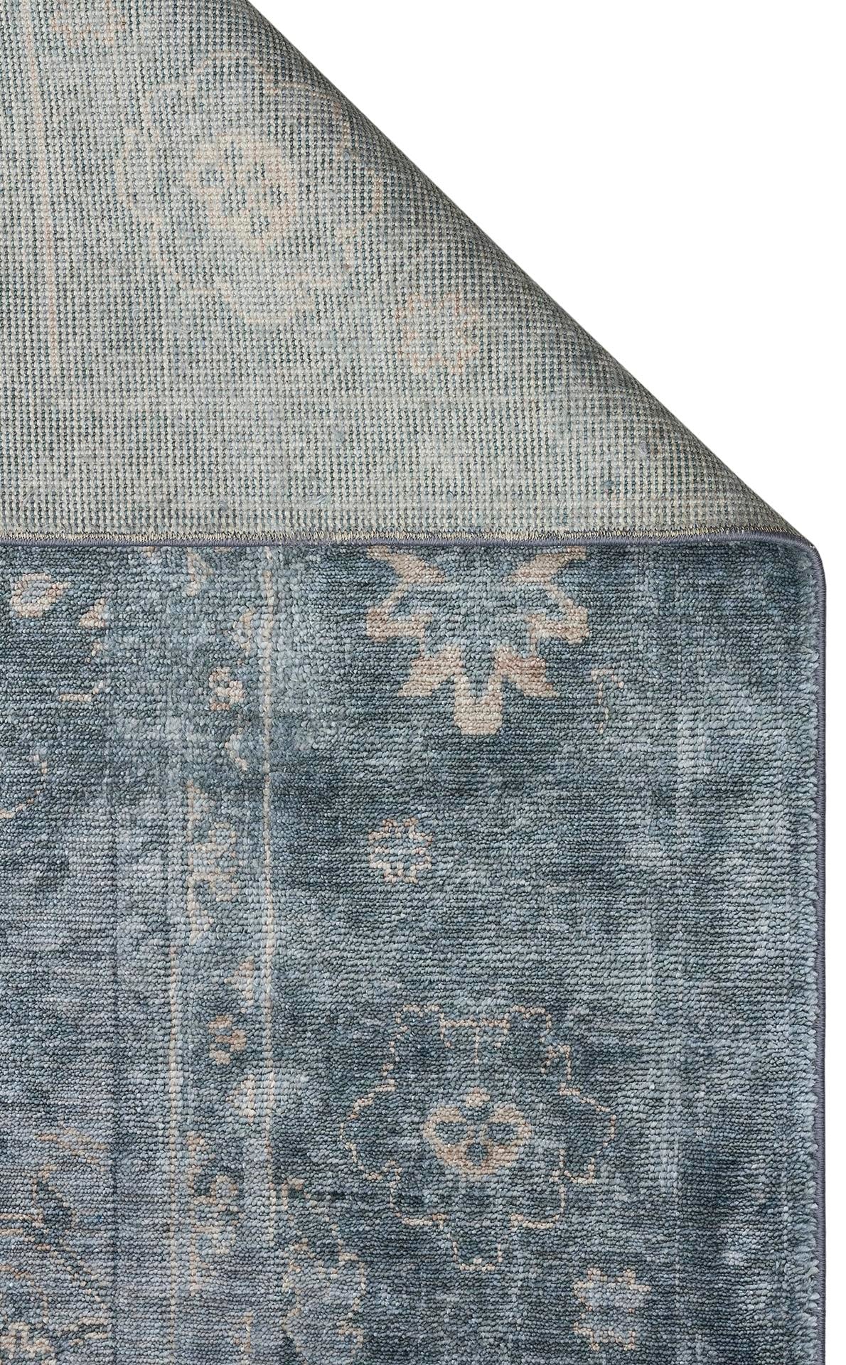 TAFTAN TF 06 SKY VIZON  Pakistan Overdyed Tarzı Özel Hav Vermeyen ve El Emeği ile Özel Tezgahlarda Üretilen Uşak Halısı