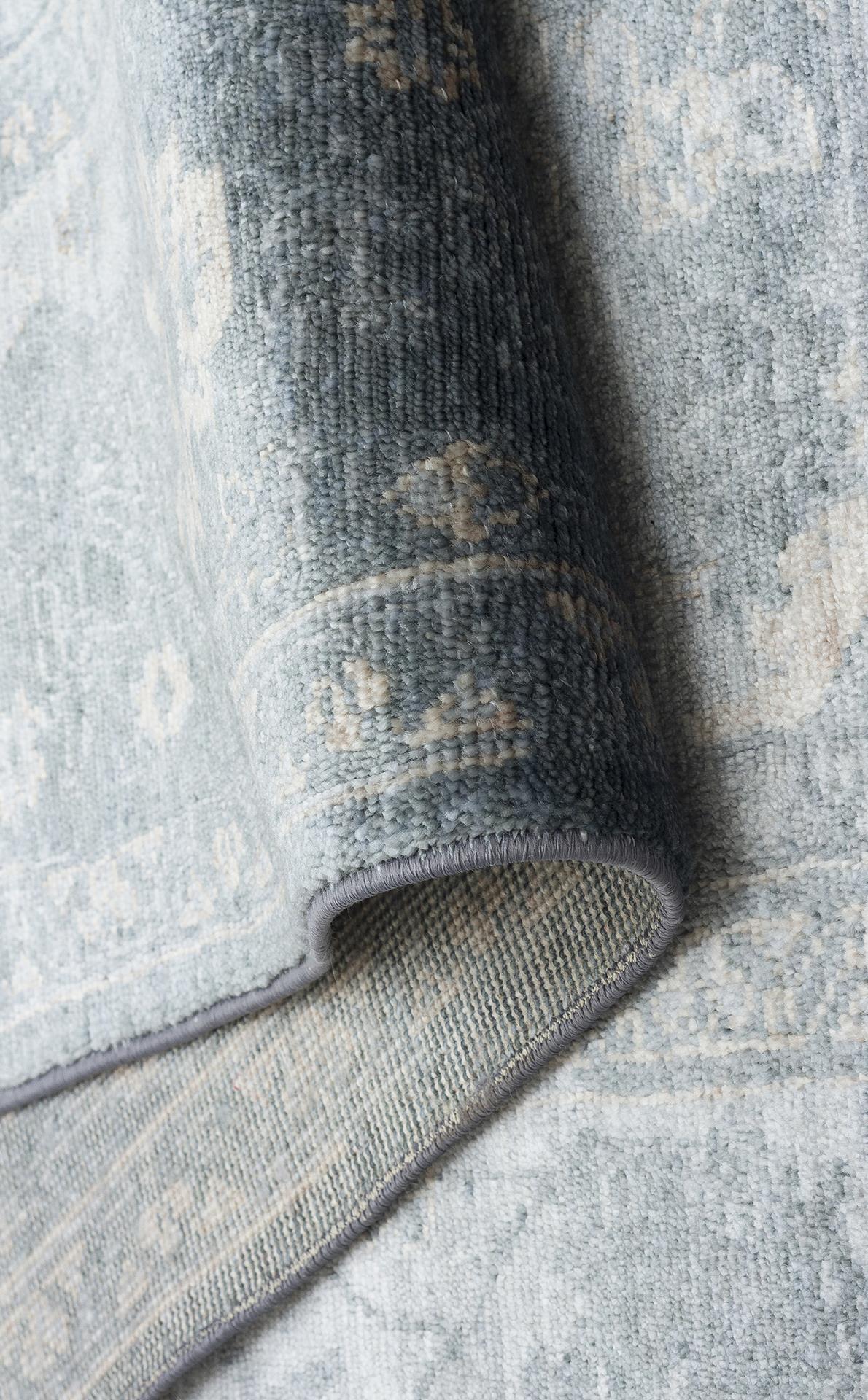 TAFTAN TF 06 SKY VIZON  Pakistan Overdyed Tarzı Özel Hav Vermeyen ve El Emeği ile Özel Tezgahlarda Üretilen Uşak Halısı