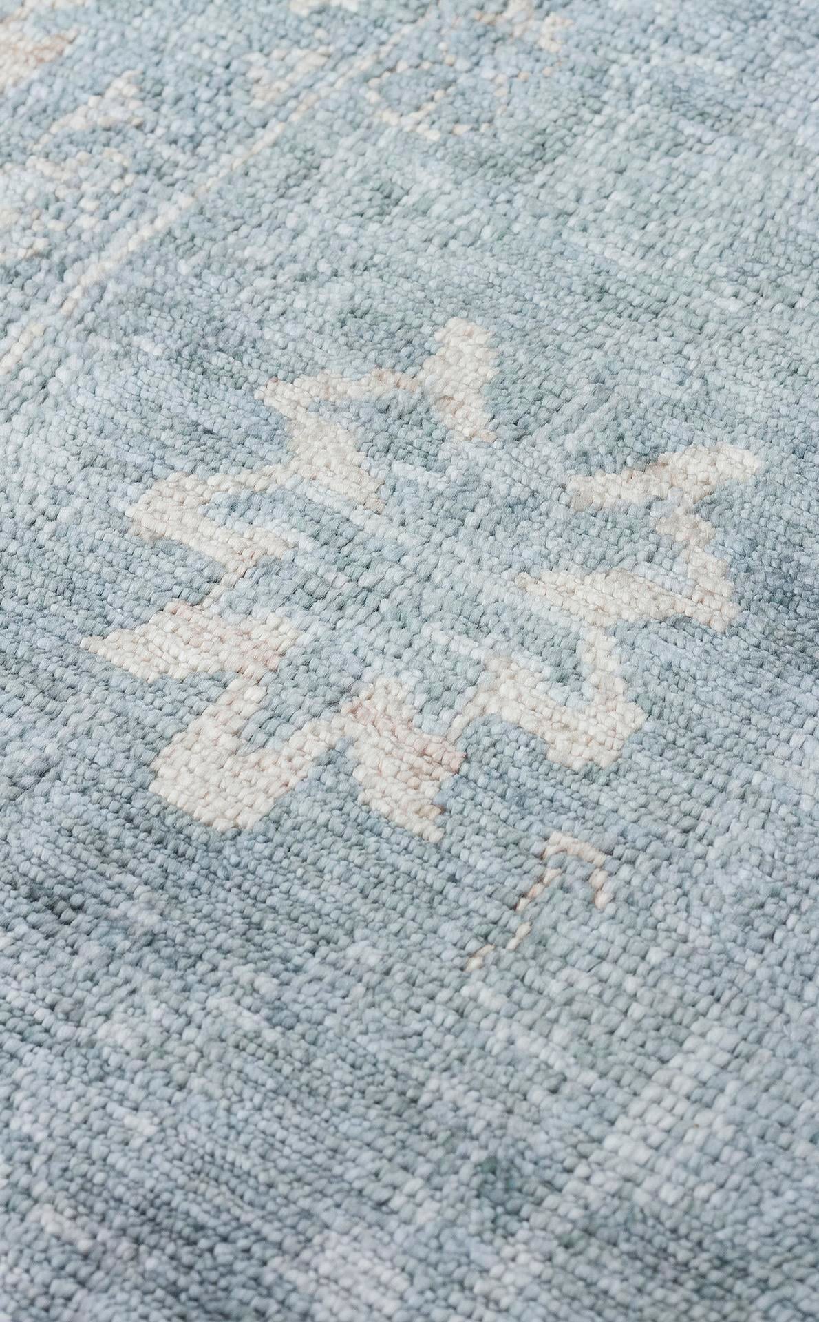 TAFTAN TF 06 SKY VIZON  Pakistan Overdyed Tarzı Özel Hav Vermeyen ve El Emeği ile Özel Tezgahlarda Üretilen Uşak Halısı
