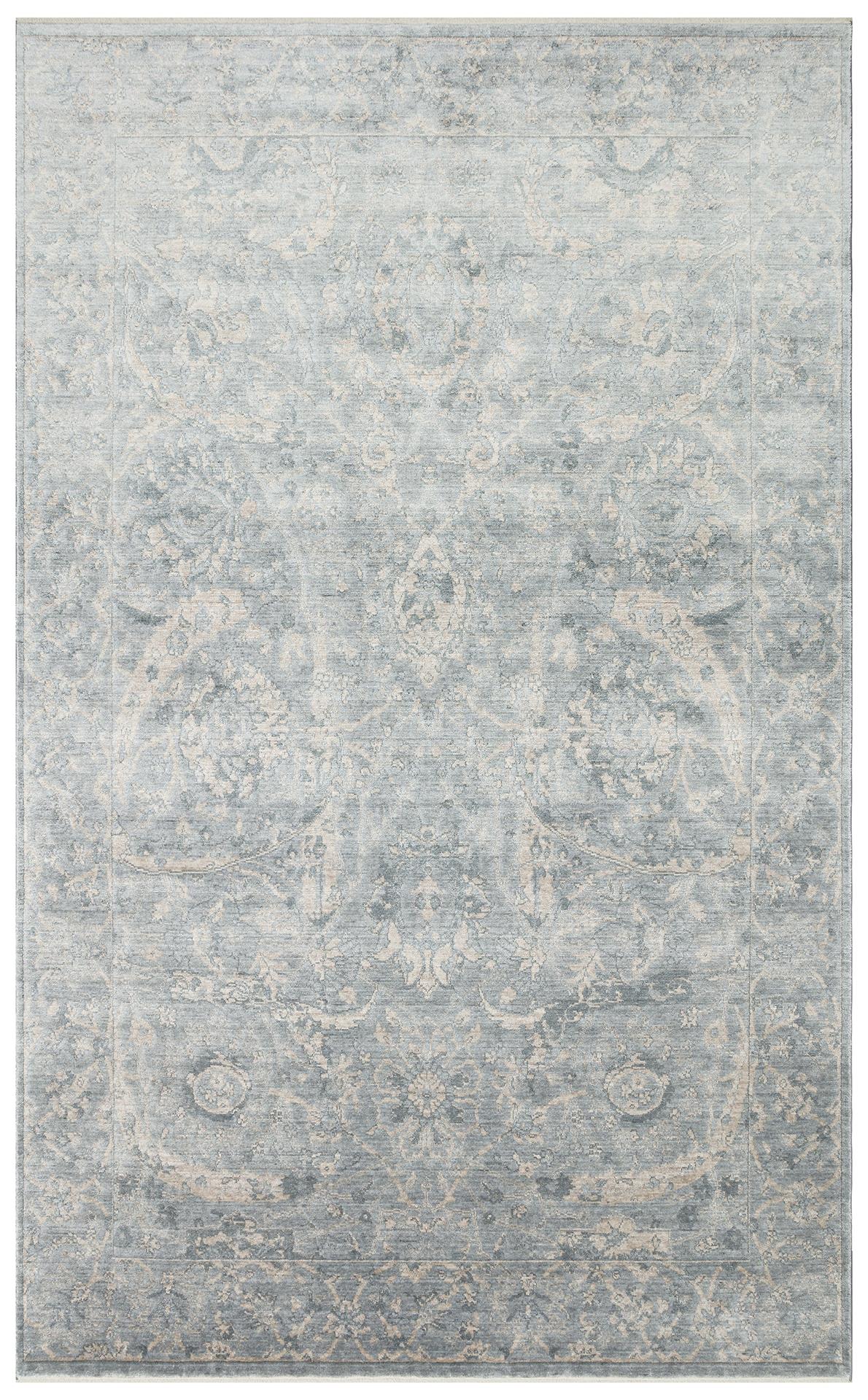 TAFTAN TF 07 SKY VIZON  Pakistan Overdyed Tarzı Özel Hav Vermeyen ve El Emeği ile Özel Tezgahlarda Üretilen Uşak Halısı
