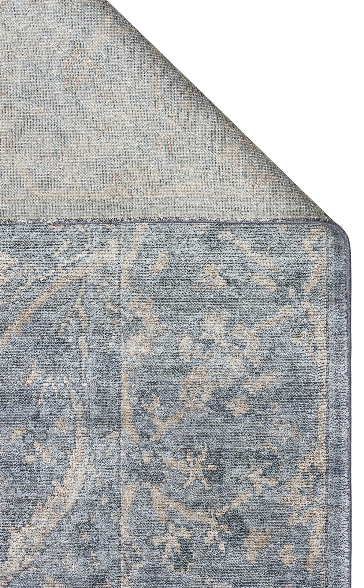 TAFTAN TF 07 SKY VIZON  Pakistan Overdyed Tarzı Özel Hav Vermeyen ve El Emeği ile Özel Tezgahlarda Üretilen Uşak Halısı