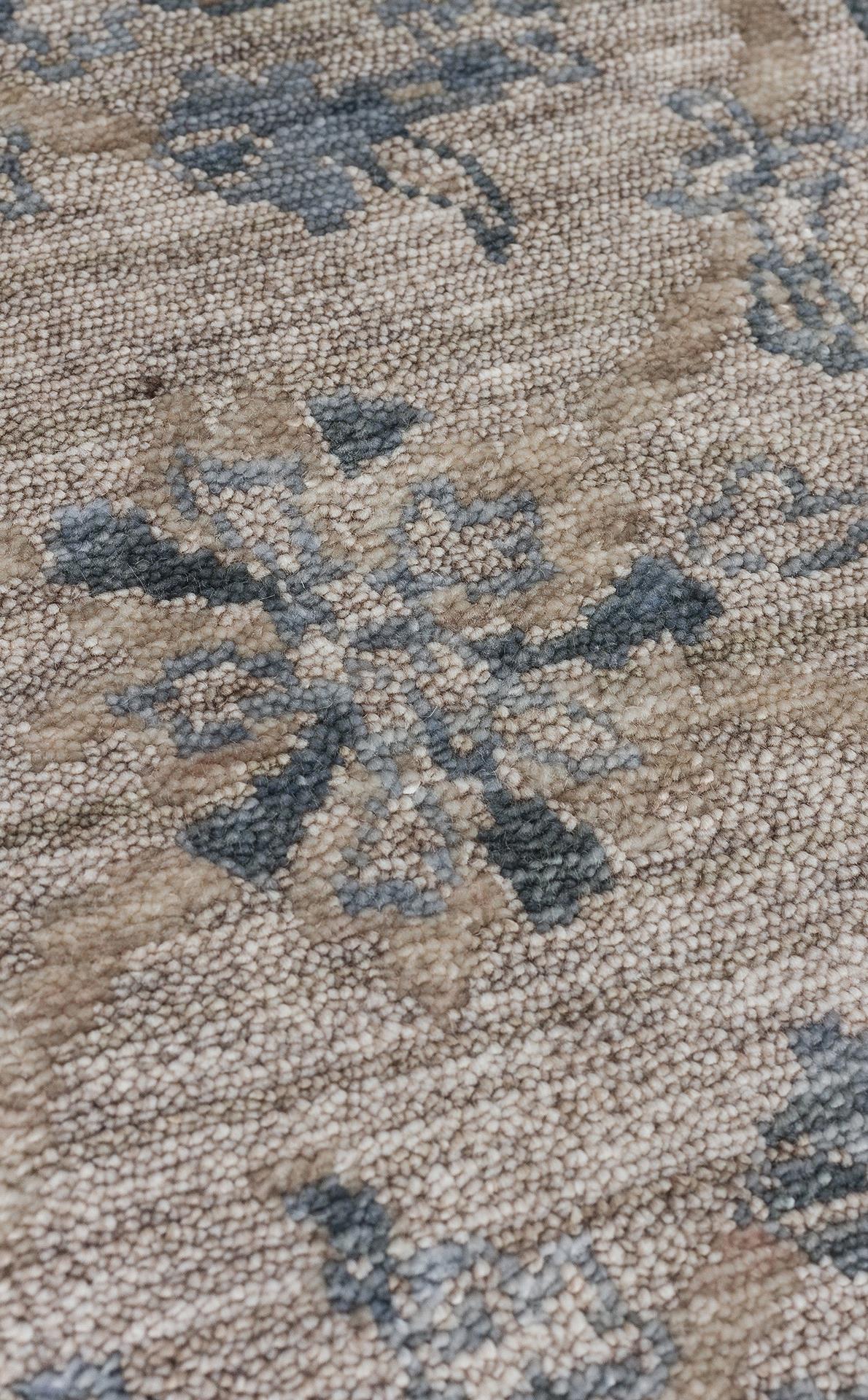 TAFTAN TF 07 VIZON SKY  Pakistan Overdyed Tarzı Özel Hav Vermeyen ve El Emeği ile Özel Tezgahlarda Üretilen Uşak Halısı