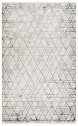 TALYA TLY 01 GREY BEIGE  Parlak Dokulu Modern Desen ve Renkli Metalik Işıltılı Makine Halısı