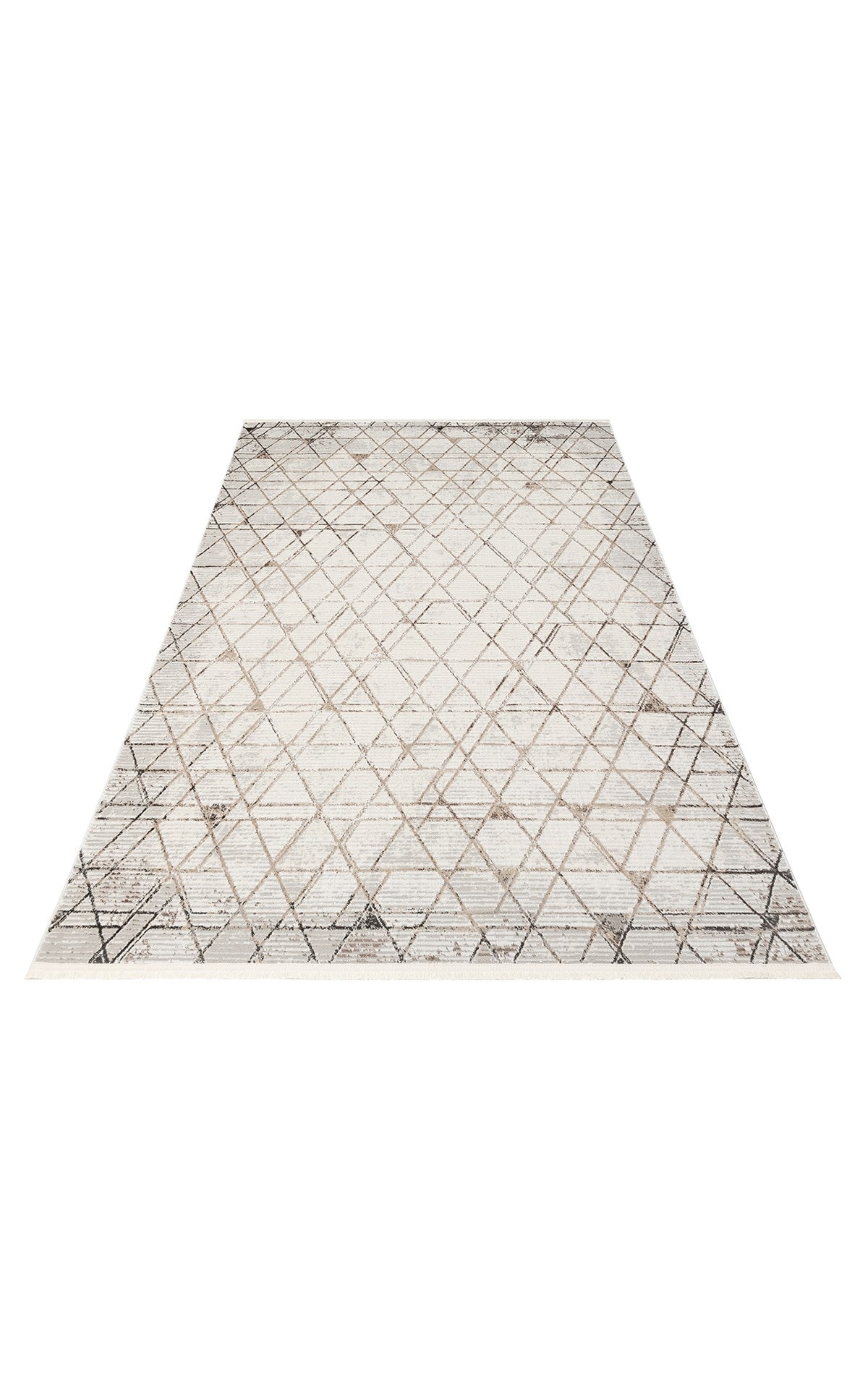 TALYA TLY 01 GREY BEIGE  Parlak Dokulu Modern Desen ve Renkli Metalik Işıltılı Makine Halısı