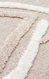 TERAZZO TRZ 03 BEIGE WHITE  Hav Toz Vermez Yumuşak Dokulu Etnik Örgü Desenlere Sahip Modern İskindinav Halı