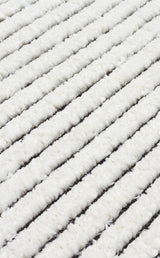 TERAZZO TRZ 07 WHITE BLACK  Hav Toz Vermez Yumuşak Dokulu Etnik Örgü Desenlere Sahip Modern İskindinav Halı