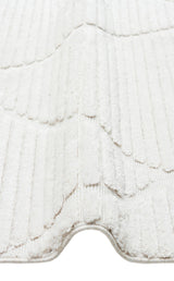 TERAZZO TRZ 07 WHITE  Hav Toz Vermez Yumuşak Dokulu Etnik Örgü Desenlere Sahip Modern İskindinav Halı