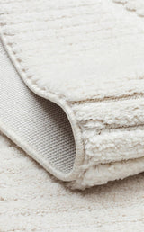 TERAZZO TRZ 07 WHITE  Hav Toz Vermez Yumuşak Dokulu Etnik Örgü Desenlere Sahip Modern İskindinav Halı