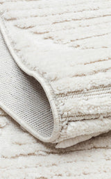 TERAZZO TRZ 08 WHITE  Hav Toz Vermez Yumuşak Dokulu Etnik Örgü Desenlere Sahip Modern İskindinav Halı