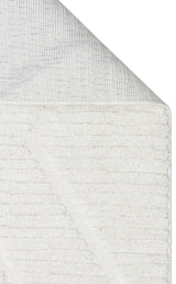 TERAZZO TRZ 08 WHITE  Hav Toz Vermez Yumuşak Dokulu Etnik Örgü Desenlere Sahip Modern İskindinav Halı
