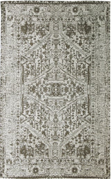 TOLEDO TD 01 ANTRASIT  Hav Toz Vermez Antibakteriyel Vintage Desenli Yıkanabilir İnce Dokuma Halı