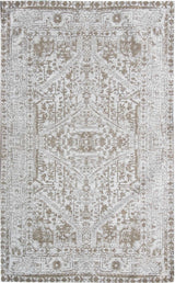 TOLEDO TD 01 CREAM  Hav Toz Vermez Antibakteriyel Vintage Desenli Yıkanabilir İnce Dokuma Halı