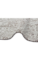 TOLEDO TD 01 GREY  Hav Toz Vermez Antibakteriyel Vintage Desenli Yıkanabilir İnce Dokuma Halı