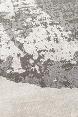 UTOPIA UTP 02 CREAM GREY Q  Amorf Tasarımlı Modern Viskon Halı