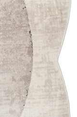 UTOPIA UTP 02 CREAM GREY Q  Amorf Tasarımlı Modern Viskon Halı