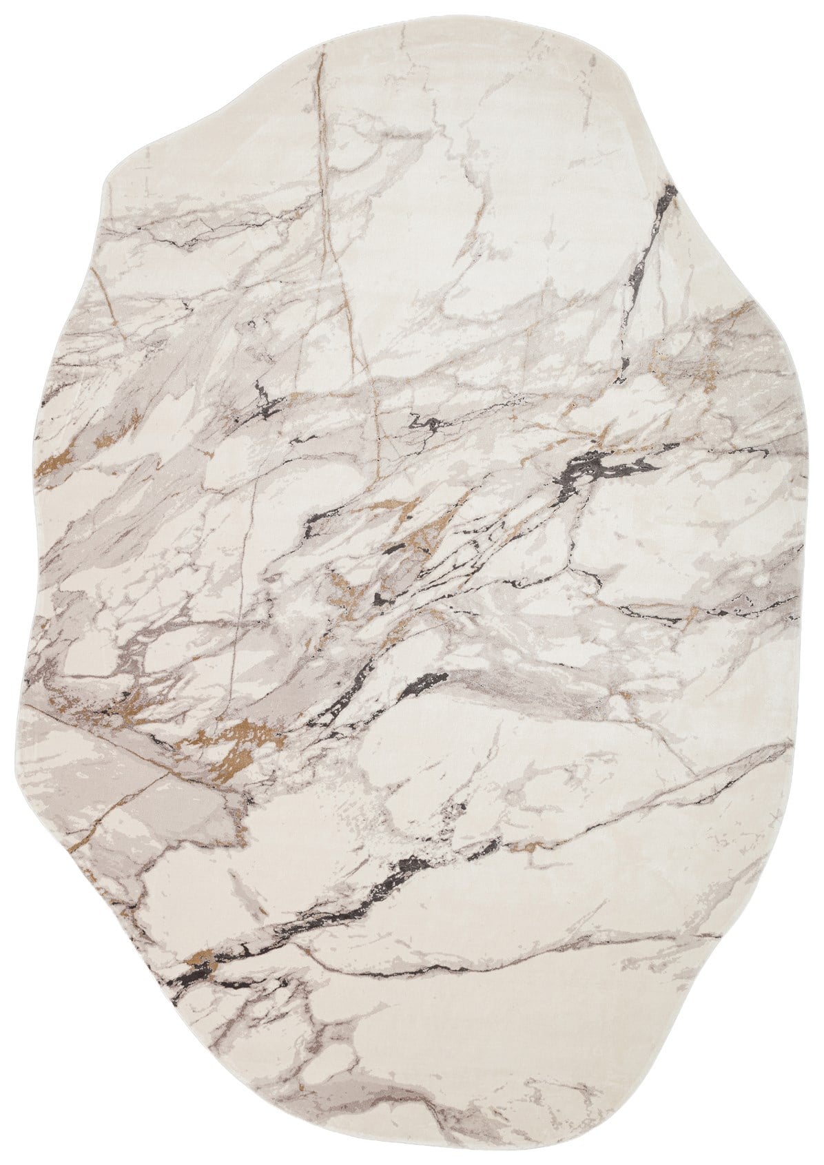 UTOPIA UTP 12 CREAM GREY  Amorf Tasarımlı Modern Viskon Halı