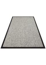 VENTURA SISAL VNT 2704 GREY BRD BLACK  İç ve Dış Mekan Kullanımına Uygun Hav Vermeyen Kolay Temizlenebilir Sisal Görünümlü Halı