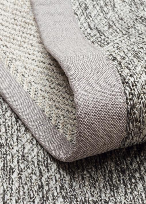 VENTURA SISAL VNT 2704 GREY BRD GREY  İç ve Dış Mekan Kullanımına Uygun Hav Vermeyen Kolay Temizlenebilir Sisal Görünümlü Halı
