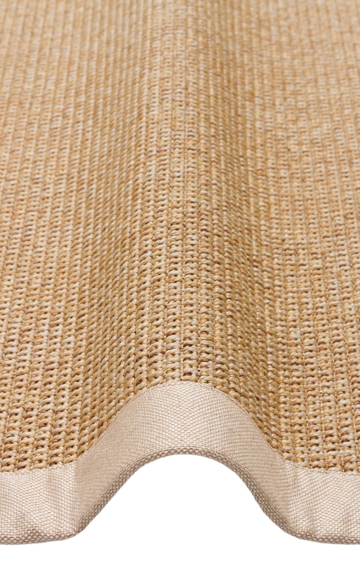 VENTURA SISAL VNT 2702 GOLD BRD BEIGE  İç ve Dış Mekan Kullanımına Uygun Hav Vermeyen Kolay Temizlenebilir Sisal Görünümlü Halı